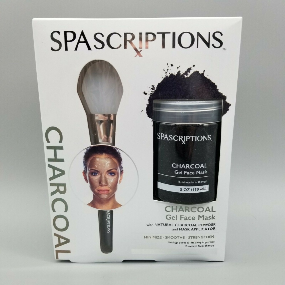 Spascriptions Charcoal Gel Face Mask + Applicator